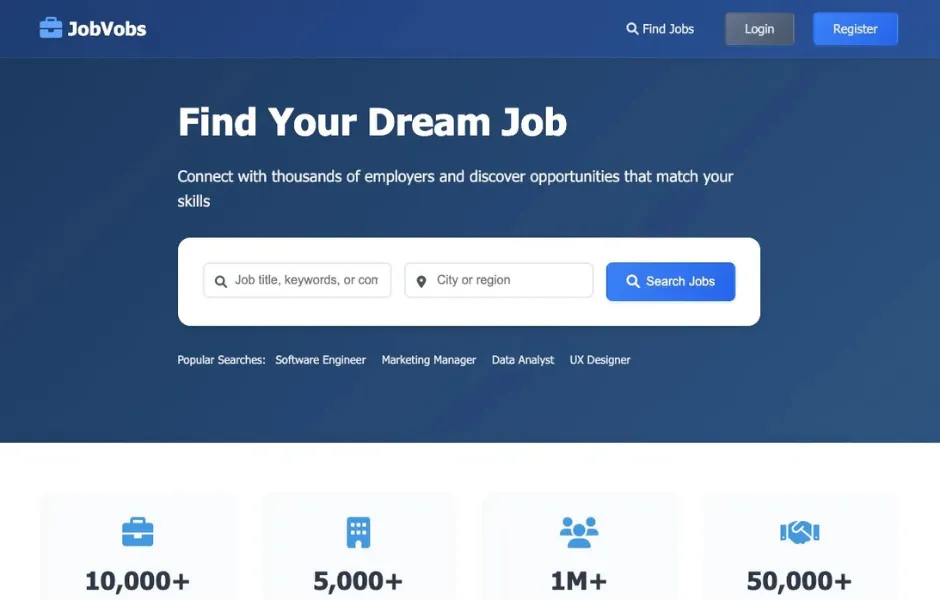 JobsVobs - Jobs Portal to Find Jobs